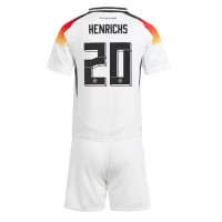 Maglia Calcio Germania Benjamin Henrichs #20 Prima Divisa Bambino Europei 2024 Manica Corta (+ pantaloncini)